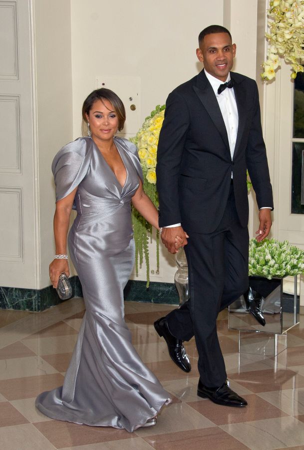 Tamia and Grant Hill
