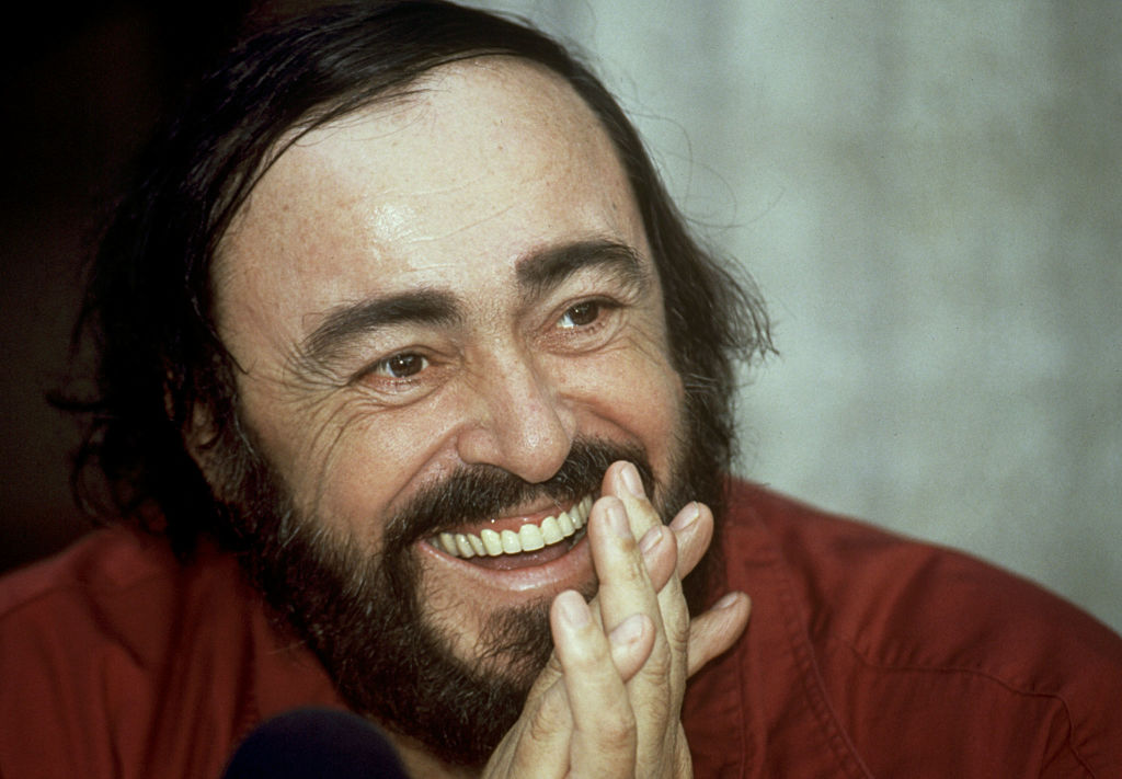 Opera singer Luciano Pavarotti